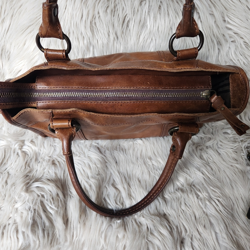 Frye Melsissa Satchel In Brown - Picture 8 of 16
